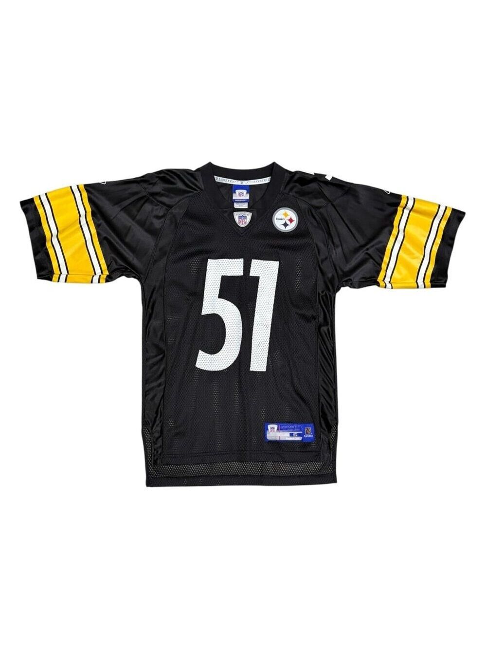 PITTSBURGH STEELERS James Farrior NFL Football Vintage Y2K Jersey Mens Small